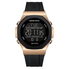 Ceas Barbati Naviforce 7117 Negru-Bej , Functii Multiple, Design Sport, Rezistent la socuri, Rezistent la Apa 5ATM