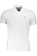 La Martina Tricou polo barbati, cu mini logo brodat, Slim Fit, Alb, L