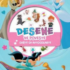 Disney Printese: Desene de poveste. Carte cu autocolante