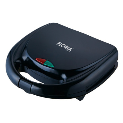 Sandwich-maker Floria ZLN8516 Negru, putere 800 W, indicator luminos, exterior rezistent la caldura foto