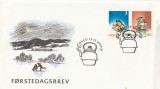 Noapte de iarna,patinaj ,FDC,Norvegia., Europa, Religie