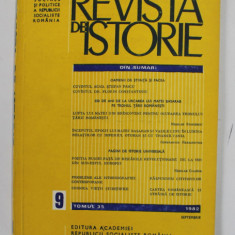 REVISTA DE ISTORIE , TOMUL 35 , NR. 9 , SEPTEMBRIE , 1982