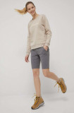 Cumpara ieftin Columbia pantaloni scurți outdoor Saturday Trail femei, culoarea gri, uni, medium waist 1579881