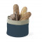 Cos paine, rotund, bumbac rezistent, 429075, 40 x 30 cm, bleumarin