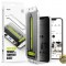 Folie de protectie Ecran Privacy Ringke Easy Slide pentru Apple iPhone 16e / 14 / 13 Pro / 13 Sticla Securizata Full Glue Set 2 bucati