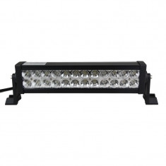 Bara proiectoare LED Auto Offroad Techstar® PNB2, 72W, 12V-24V, 6000 K, 5280 Lumeni, IP 67, 36 cm, Flood Beam 60° cu Leduri CREE XBD, Negru