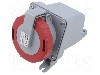 Conector alimentare AC, IEC 60309, IP67, 32A, 415V AC, 5 pini, AMPHENOL - 2CMA167189R1000