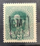 60/20 Heller MNH - Supratipar CMT - Ocupatia romana in Pocutia 1919 expertizat