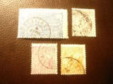 Serie mica Guyana Franceza 1922 Motive locale , 4 valori, Stampilat