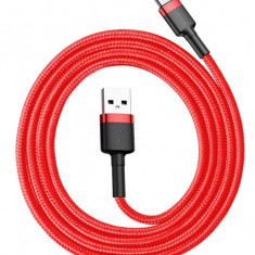 Cablu Usb Tip C 1M Baseus USB / USB-C QC3.0 3A 1M Roșu 3A CATKLF-B09
