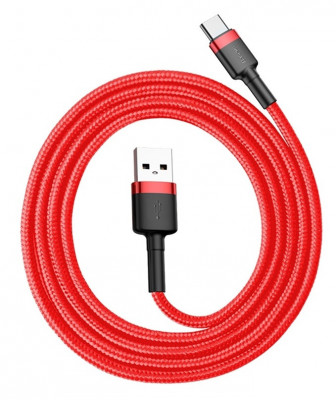 Cablu Usb Tip C 1M Baseus USB / USB-C QC3.0 3A 1M Roșu 3A CATKLF-B09 foto