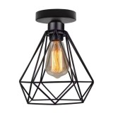 Lustra Abajur Diamant GRACIE E27 Negru ModernLight Concept - Corp Iluminat Tavan, Hol, Baie - Design Minimalist Industrial