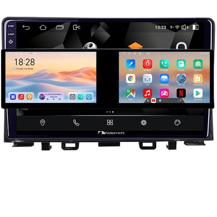 Navigatie Kia Rio 2019- Edotec 2 ecrane 8 core 4+128 21.6 inch Incell android Wifi 5Ghz gps internet kit-rio-2020- CarStore Technology