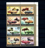 Ajman 1972 - Mașini de epoca, serie dantelata neuzata