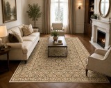 Cumpara ieftin Covor Model Lotos 15090-110, Marime 200 x 300 cm, Crem,Bej, Inaltime Fir 8 mm, Antialergic, Polipropilena, Living, Dormitor, Sufragerie, Birou