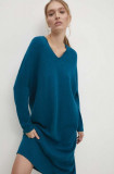 Cumpara ieftin Answear Lab rochie culoarea turcoaz, mini, oversize