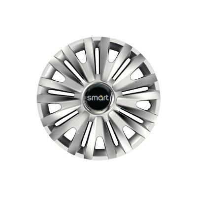 Set 4 capace roti Cu Inel Cromat Royal R15 pentru gama auto Smart foto