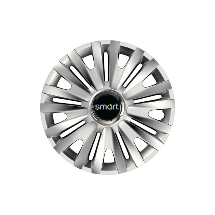 Set 4 capace roti Cu Inel Cromat Royal R15 pentru gama auto Smart