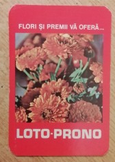 C9 10 - 1981 - Calendar de buzunar - reclama Loto - Prono