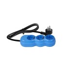 Prelungitor electric 3G1.5 albastru 3 prize 3m AS3015N03 Wconn
