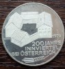 (A148) MONEDA DIN ARGINT AUSTRIA - 100 SCHILLING 1979, 200 ANI INNVIERTEL, PROOF, Europa