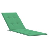 Cumpara ieftin Perna de sezlong, verde, (75 + 105) x50x4 cm