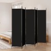 Paravan Camera vidaXL Negru 250x200cm Textil Pliabil Despartitor Decorativ