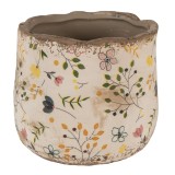 Cumpara ieftin Ghiveci flori ceramica multicolora Flower 14x12 cm