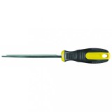 Pila triunghiulara 200 mm Topmaster Pro cu maner ergonomic, otel calit