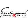 Sticker Auto Skoda Sport Mind , Autocolant Tuning cu Design Sportiv