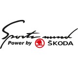 Cumpara ieftin Sticker Auto Skoda Sport Mind , Autocolant Tuning cu Design Sportiv