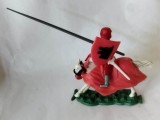 Bnk jc Figurina de plastic - cavaler medieval calare cu lance