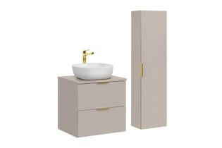 Set Mobilier baie, din mdf, 4 piese, 60 cm, Adel bej foto
