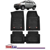 Covorase Auto TeamCar&reg; Kia Sportage JE (2004-2010) - Negru - Cauciuc Rezistent Tip Tavita