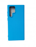 Husa silicon protectie camera cu microfibra Samsung Galaxy S22 Ultra Albastru