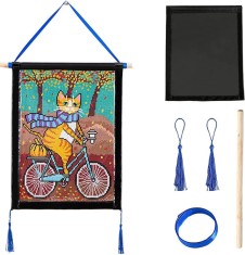 Rama pentru picturi JISHSHAY, lemn/PVC, negru/albastru, 40 x 30 cm