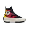 Tenisi Unisex Converse Run Star Hike Hi Flames A08766C - Platforma, Imprimeu Flacari, Canvas, Talpa Dinti Fierastrau - Marimea 38