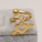 Inel inox auriu -Love- Cod IF648X