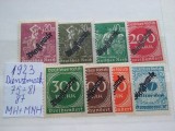 1923-Germania-Dienst.-Partial set-MNH+MH, Nestampilat