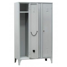 VESTIAR METALIC CU PICIOARE SI 3 USI 112/03, 1050x500x1800 mm (LxlxH), Italia