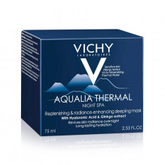 Vichy Aqualia Gel-cremă hidratant de noapte cu efect anti-oboseala Thermal SPA, 75 ml