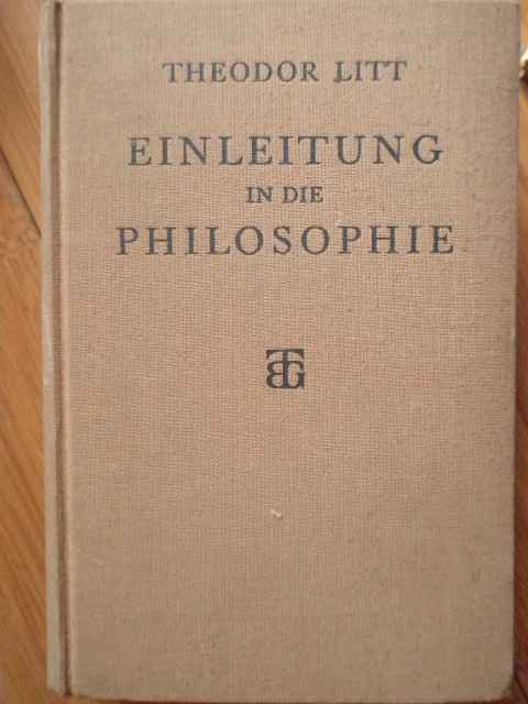 Einleitung In Die Philosophie - Theodor Litt ,308567