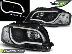 Faruri compatibile cu Audi A3 8P 05.03-03.08 LED TUBE LIGHTS Negru foto