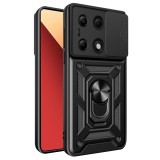Husa Xiaomi Redmi Note 13 Pro 4G protectie camera Techsuit CamShield Series, negru