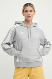 Adidas Performance hanorac de antrenament Tiro 24 culoarea gri, cu glugă, cu imprimeu, IR7509