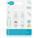 Nuvita Sonic Clean&amp;Care Replacement Brush Heads Capete de schimb pentru baterie sonic periuta de dinti pentru bebeluși Sonic Clean&amp;Care Small Red/Gree