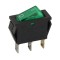 Interupator basculant 3 pini 1 circuit 10A 250V OFF-ON lumina verde