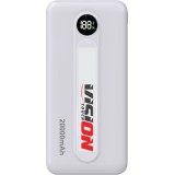 Baterie externa Vision Touch VPB20KA01, 20000mAH, Type-C + USB-A, Fast Charge, Display LED, Alb