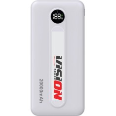Baterie externa Vision Touch VPB20KA01, 20000mAH, Type-C + USB-A, Fast Charge, Display LED, Alb
