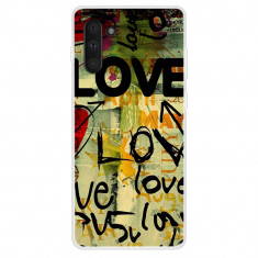 Husa Samsung Galaxy Note 10 model Love Graffiti, Silicon, TPU, Viceversa foto